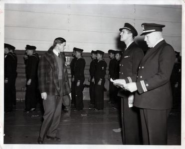 Photograph of the Commissioning Ceremony for LST-531