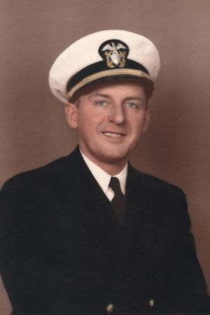 Lieutenant Junior Grade John H Hill photograph in uniform