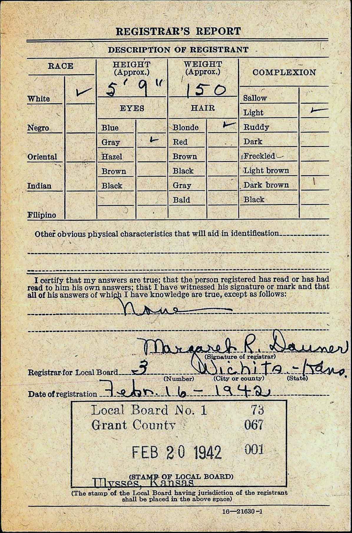 Registrars Report Card