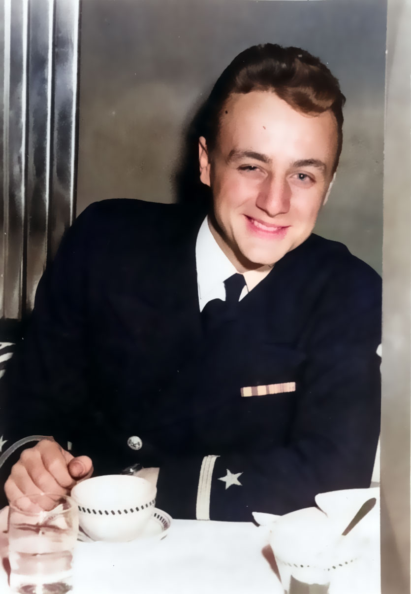 Image of Ensign William H. Cantrell in colour.
