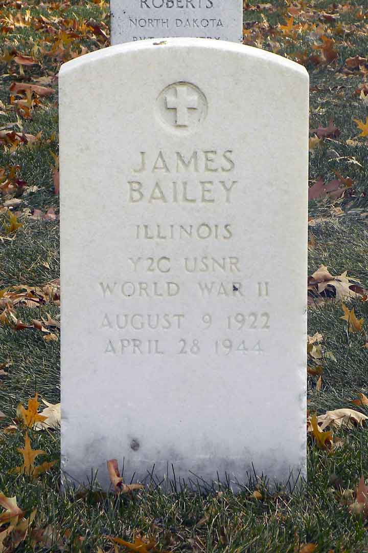 Yeoman Second Class, James Bailey's gravestone.