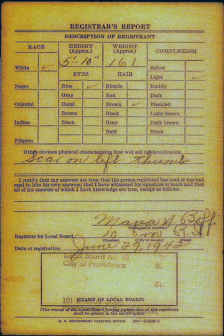 Registrars Report Card