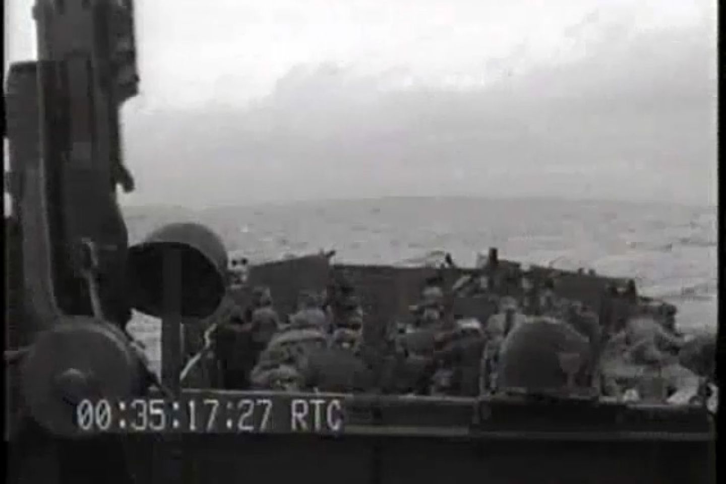 USS LST511 offloading German POWs at a British port in 1944.